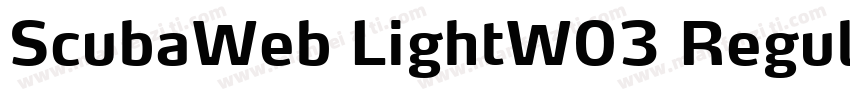 ScubaWeb LightW03 Regular Regular字体转换